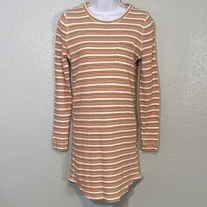 Madewell Striped Long Sleeve Tunic Top – XS – 100% Cotton